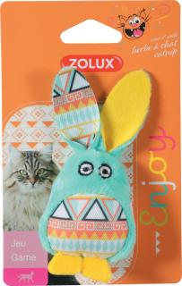 Hračka kočka KALI králík zelená Zolux