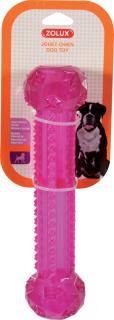 Hračka pes kost TPR POP STICK 25cm růžová Zolux