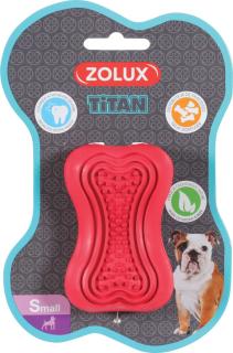 Hračka pes TITAN gumová kost S červená Zolux
