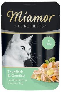 Kapsička MIAMOR Feine Filets tuňák & zelenina kapsička v želé 100g