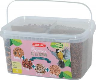 Krmivo pro venk.ptáky Premium Mix 2 kbelík 2,5kg Zolux