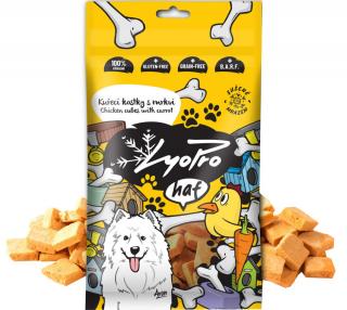 LyoPro DOG Kuřecí kostky s mrkví 50g