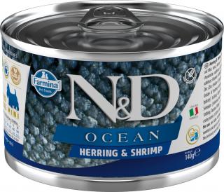 N&D DOG OCEAN Adult Herring & Shrimps Mini 140g
