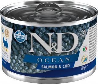 N&D DOG OCEAN Adult Salmon & Codfish Mini 140g