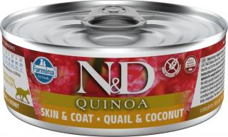 N&D GF CAT QUINOA Quail & Coconut 80 g