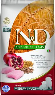 N&D LG DOG Puppy M/L Chicken & Pomegranate 2,5kg