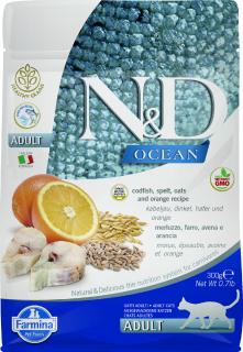 N&D OCEAN CAT LG Adult Codfish & Orange 300g