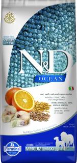 N&D OCEAN DOG LG Adult M/L Codfish & Orange 12kg