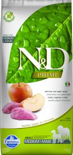 N&D PRIME DOG Adult M/L Boar & Apple 12kg