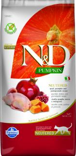 N&D Pumpkin CAT Neutered Quail & Pomegranate 5kg