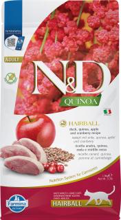 N&D Quinoa CAT Hairball Duck & Cranberry 1,5kg
