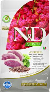 N&D Quinoa CAT Neutered Duck &Broccoli&Asparagus 1,5kg