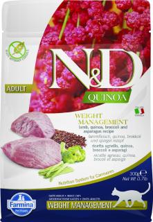 N&D Quinoa CAT Weight Management Lamb & Broccoli 300g