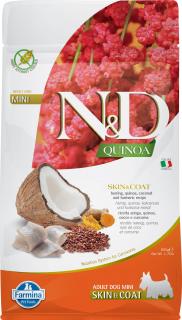 N&D Quinoa DOG Skin & Coat Herring &Coconut Mini 800g