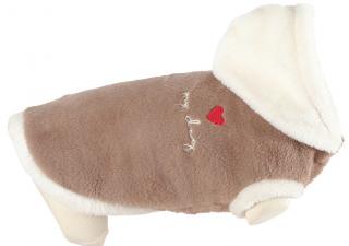 Obleček s kapucí pro psy TEDDY béžový 25cm Zolux