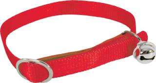 Obojek kočka nylon 10mm/30cm červený Zolux