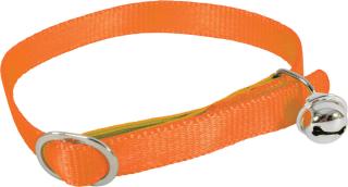 Obojek kočka nylon 10mm/30cm oranžový Zolux