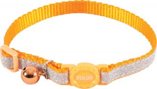 Obojek kočka SHINY nylon oranžový 10mm/30cm Zolux