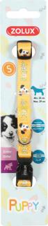 Obojek pes štěně MASCOTTE nastavitelný žlutý 13mm Zolux