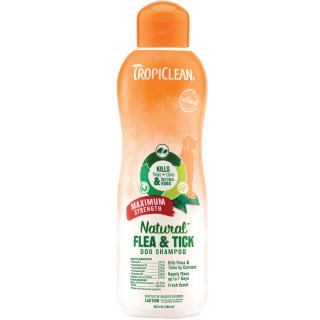TROPICLEAN antiparazitní šampón Flea and Tick Maximum Strength 355ml