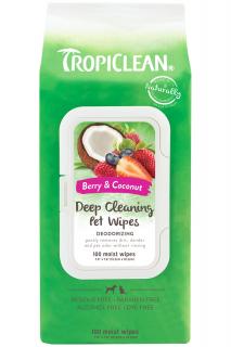TROPICLEAN hloubkově čistící ubrousky (100pcs)