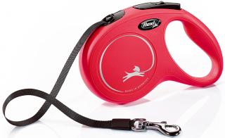 Vodítko FLEXI New Classic L páska 8m/50 kg červené