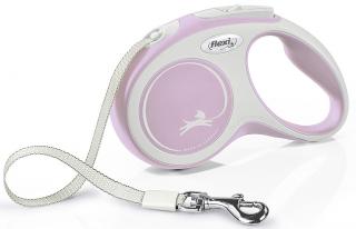 Vodítko FLEXI New Comfort XS páska 3m/12kg růžové
