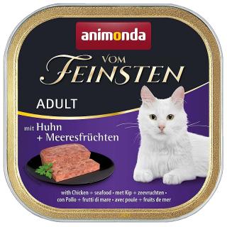 Vom Feinsten Adult paštika pro kočky kuře mořské plody 100 g