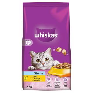 Whiskas Dry Sterile s kuřecím 1,4kg