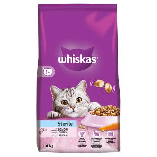 Whiskas Dry Sterile s lososem 1,4kg