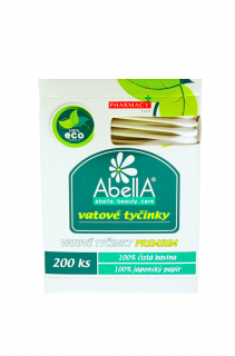 Abella vatové tyčinky 200 ks v krabičce Premium Eco