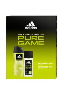 Adidas dárková kazeta Pure Game (DNS 75 ml + sprchový gel 250 ml)