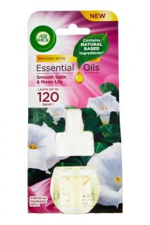 Air Wick Electric náplň 19 ml Essential Oils Jemný satén &amp; Měsíční lilie