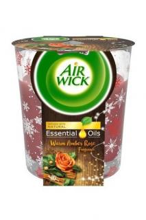 Air Wick svíčka 105 g Essential Oils Jantarová růže