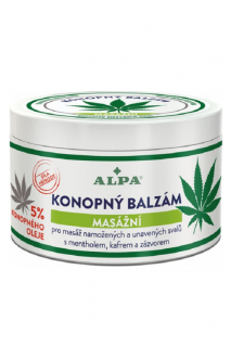 Alpa masážní balzám s konopným olejem 250 ml