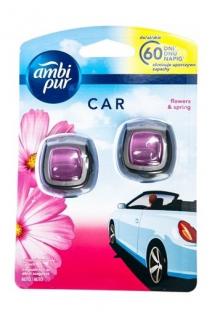 Ambi Pur Car osvěžovač vzduchu do auta 2 x 2 ml Flowers &amp; Spring