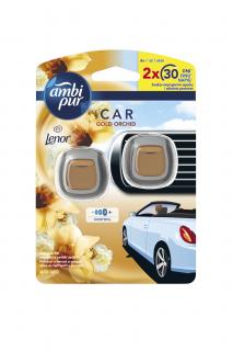 Ambi Pur Car osvěžovač vzduchu do auta 2 x 2 ml Lenor Gold Orchid