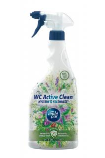 Ambi Pur WC Active Clean sprej 750 ml Wild Sage &amp; Cedar (Dovoz: Německo)