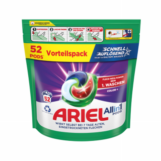 Ariel gelové kapsle 52 ks Color  All in 1