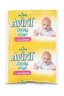 Aviril dětský zásyp s azulenem náhradní náplň 100 g