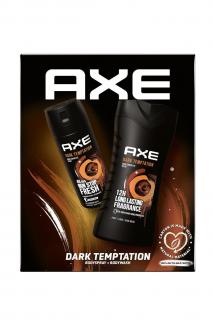 Axe dárková kazeta Dark Temptation (deodorant 150 ml + sprchový gel 250 ml)