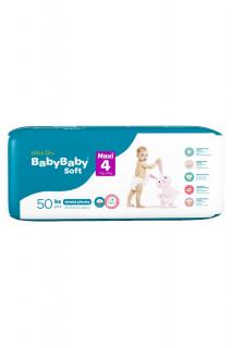 BabyBaby Soft plenky č. 4 Maxi (7-18 kg) 50 ks