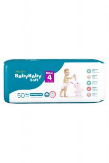 BabyBaby Soft plenky č. 4 Maxi (7-18 kg) 50 ks