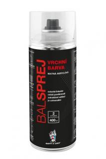 BALsprej vrchní univerzální akrylová barva ve spreji 400 ml bílá matná