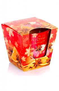 Bartek Candles Golden Christmas - Baked Apple with Orange and Spices 115 g