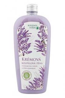 Bohemia Herbs koupelová pěna 500 ml Krémová s extraktem z bylin a vůní Levandule