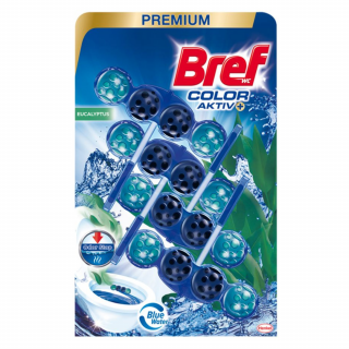 Bref WC blok Color Aktiv 4 ks (4x50g) Eucalyptus