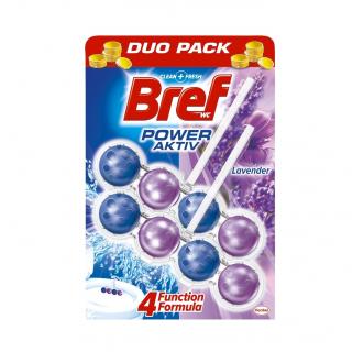 Bref WC blok Power Aktiv 2 ks (2x50g) Lavender
