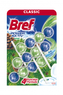 Bref WC blok Power Aktiv 3 ks (3x50g) Pine