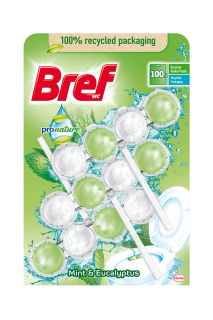 Bref WC blok ProNature 3 ks (3x50g) Mint &amp; Eucalyptus